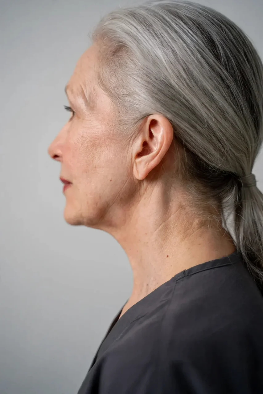 After: Lower face and neck lift